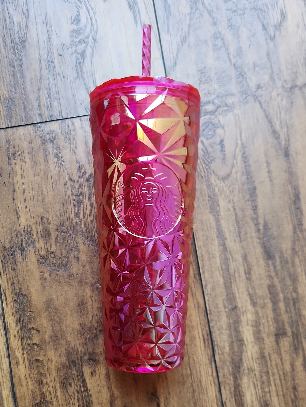 Iridescent Pink Startbucks Cup